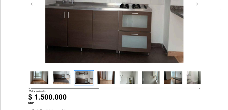 Apartamento en arriendo Edf. San Francisco