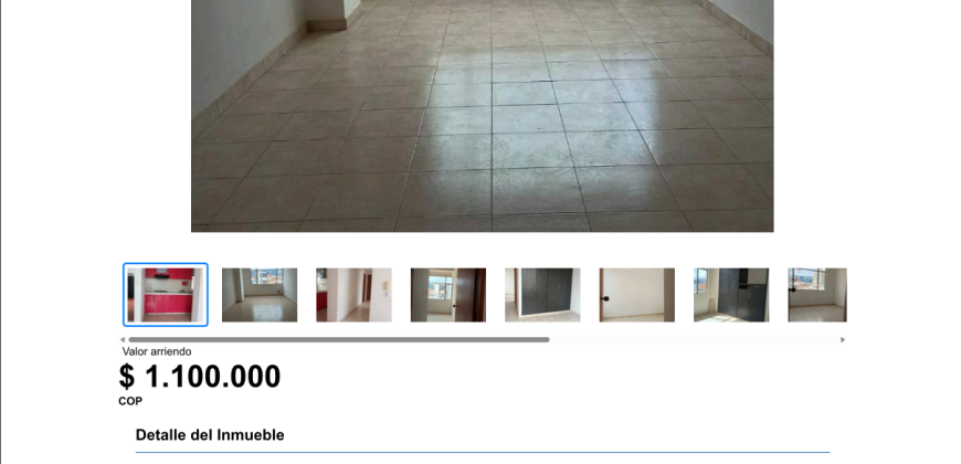Apartamento en arriendo Edf. Torres Del Prado