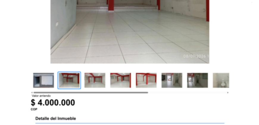 Local en arriendo sector Centro