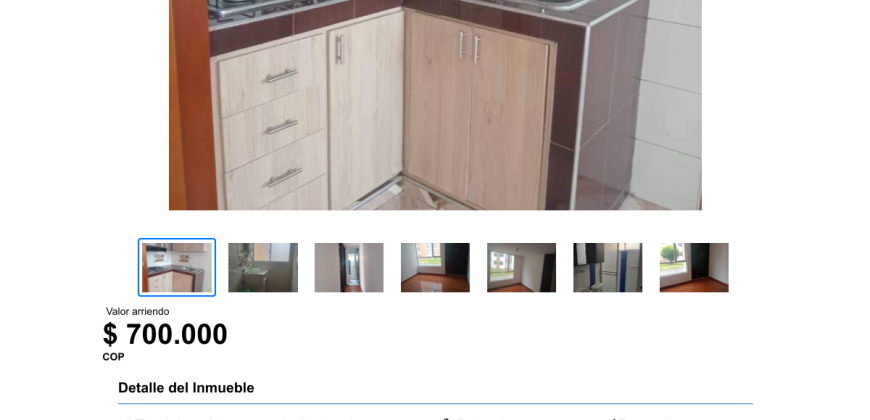 Apartamento en arriendo Altos de la Carolina