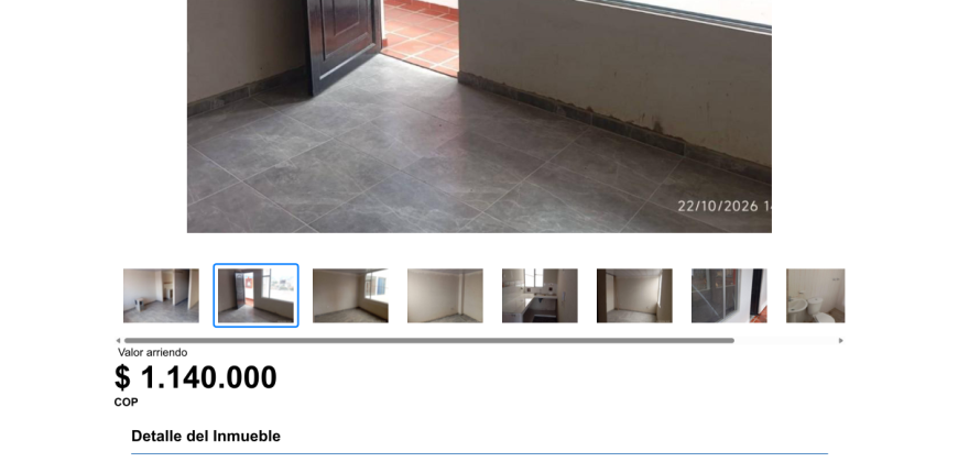 Apartamento en arriendo Rio Blanco